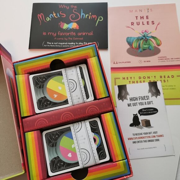 Mantis Party Card Game NEW Matching Game Rainbows & Revenge By Exploding Kittens - Picture 4 of 4